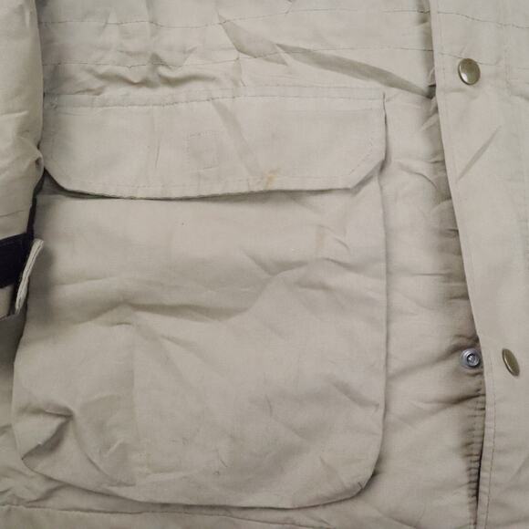 VTG 70s California Imperial Zip Snap XL Beige Long Sleeve Blanket Lined Jacket - Picture 5 of 12